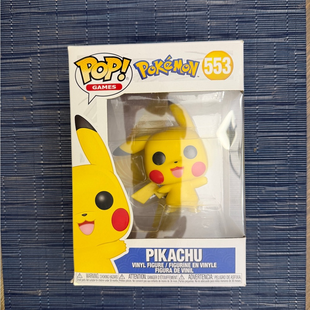 Funko Pop Games Pokémon Pikachu Figure #553- Yellow and Black